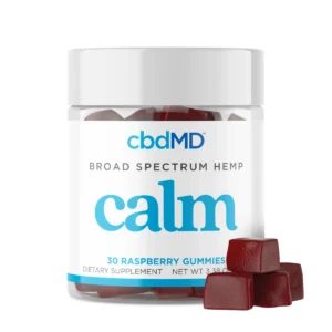 CBD Calming Gummies Broad Spectrum - Raspberry - 750 mg - 30 Count